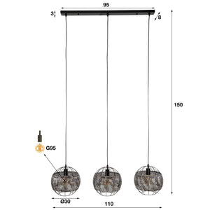 Hanglamp Armor Open 3L