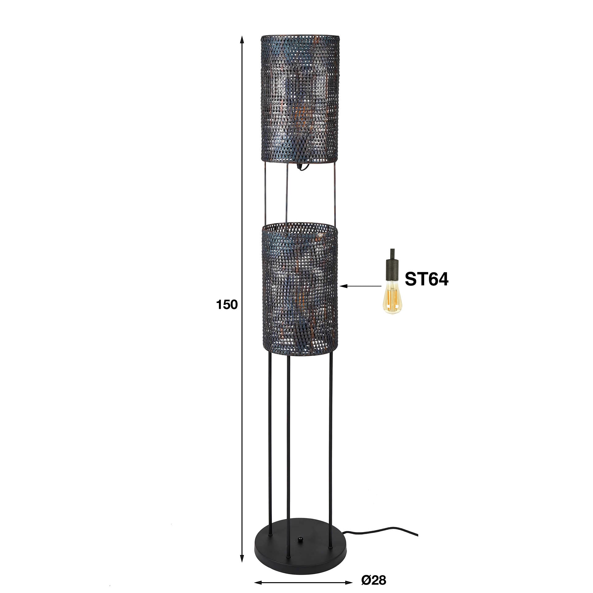 Vloerlamp Armor Tube 2L