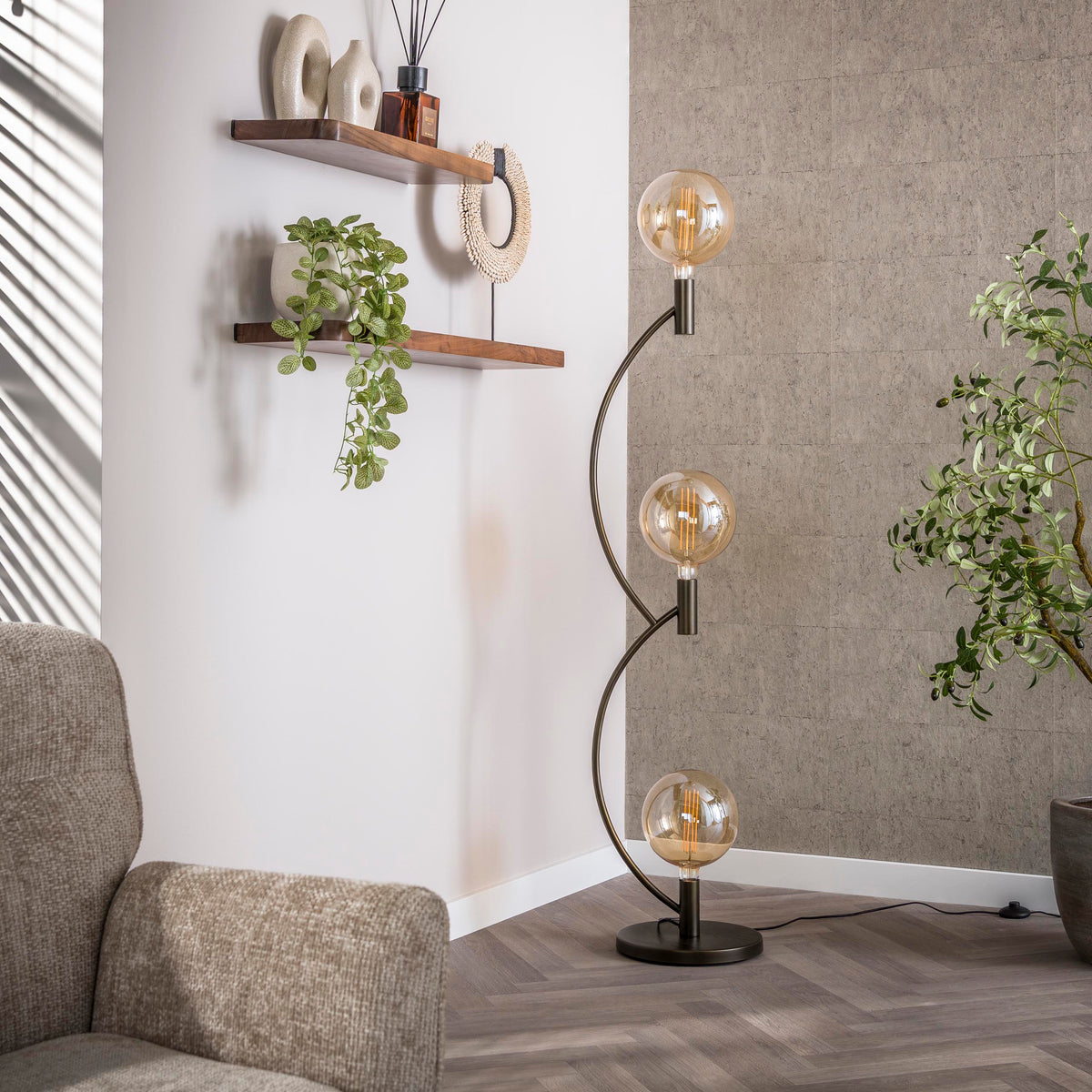 Vloerlamp Arcus 3L
