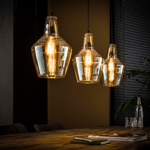 Hanglamp Glass Cone 3L