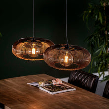 Copper Twist Pendant Lamp 2L