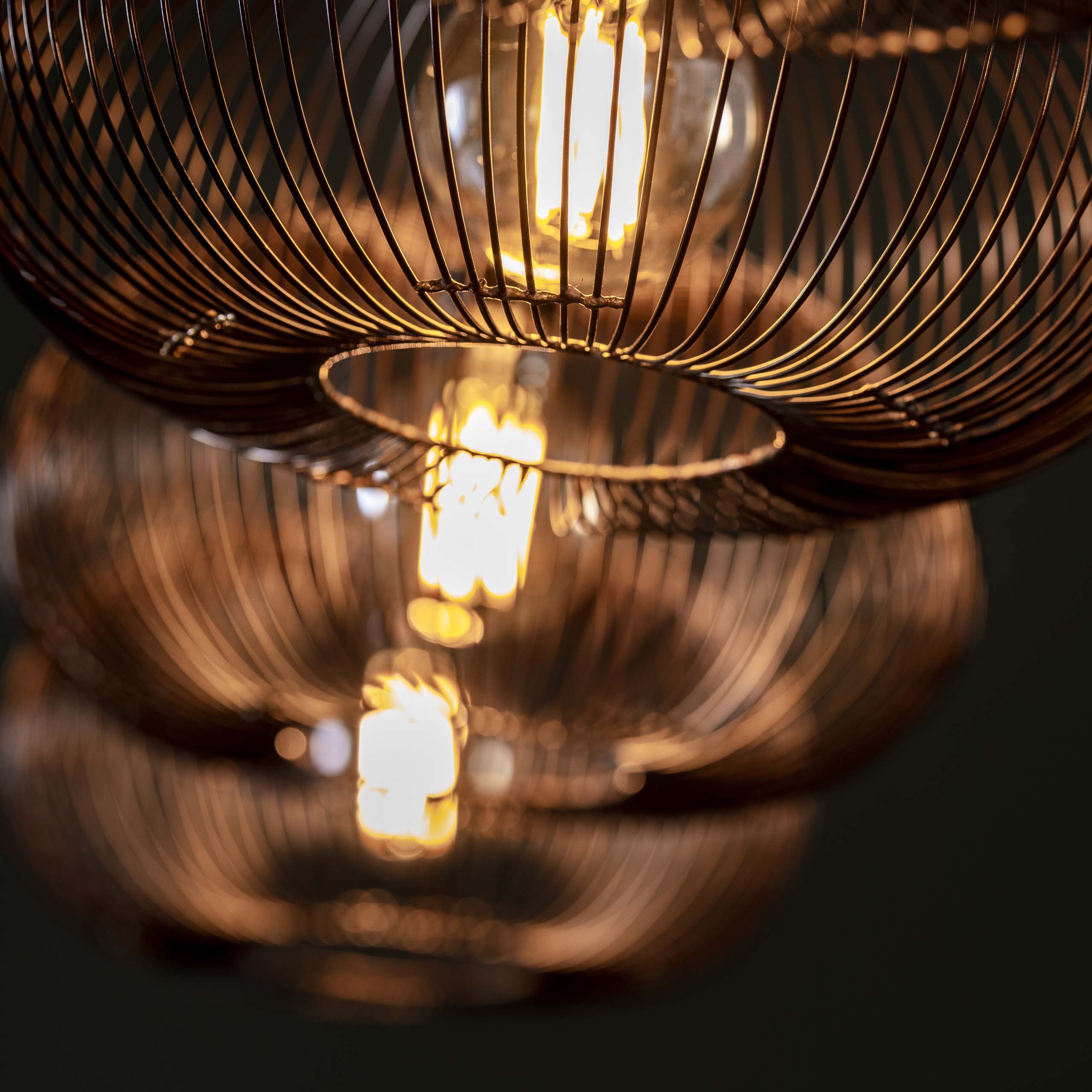 Hanglamp Copper Twist 4L