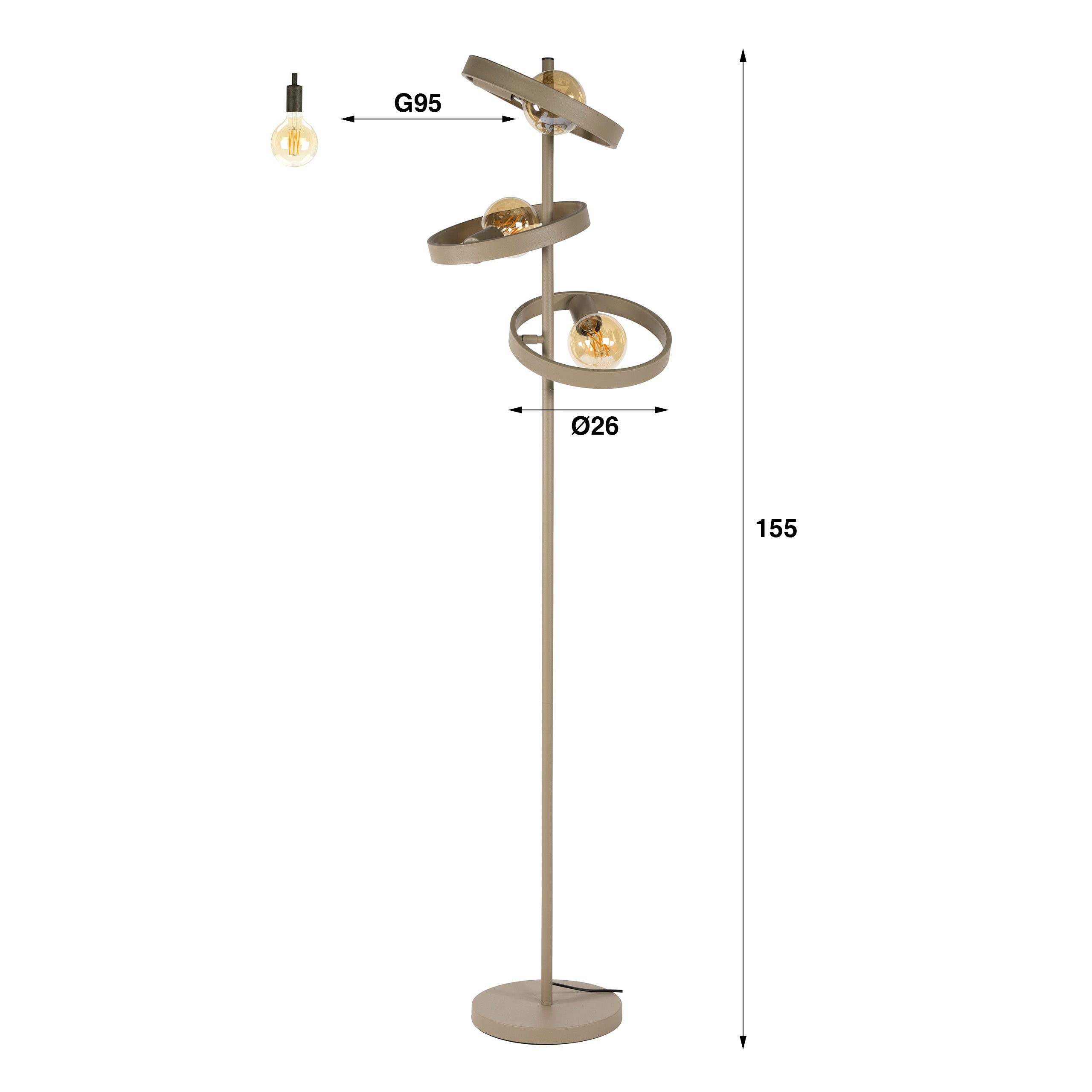 Vloerlamp Hover 3L