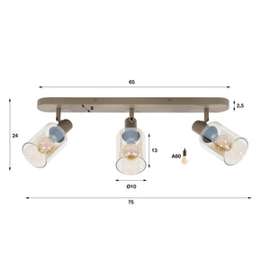 Plafondlamp Sepiora 3L
