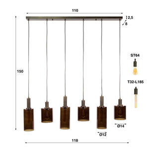 Hanglamp Sepiora 6L - foto 8