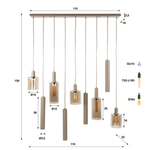Hanglamp Sepiora 5+4L - foto 16