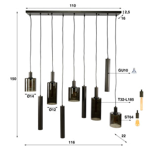 Hanglamp Sepiora 5+4L - foto 10