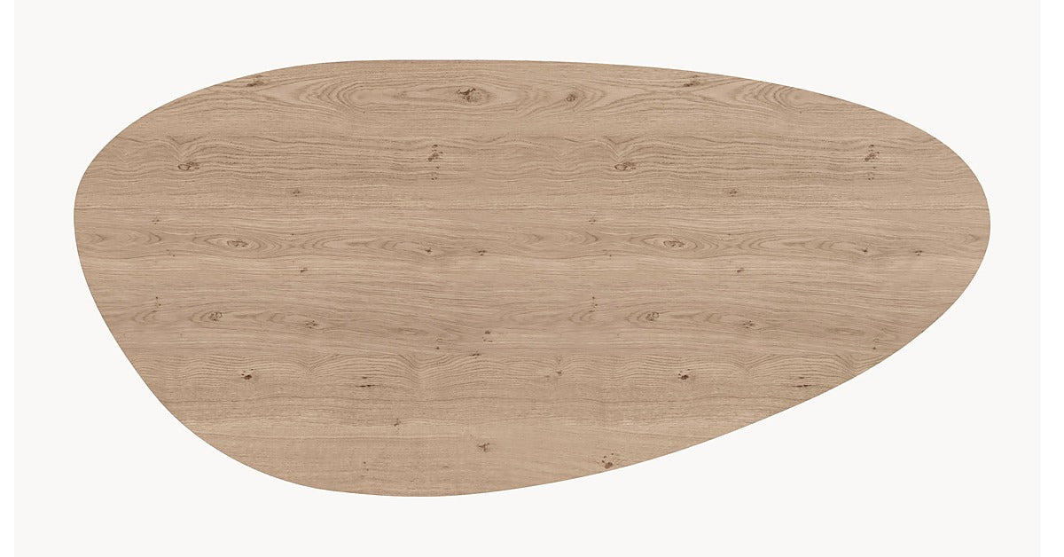 Eiken eettafel - Kiezel A - Sol metaal