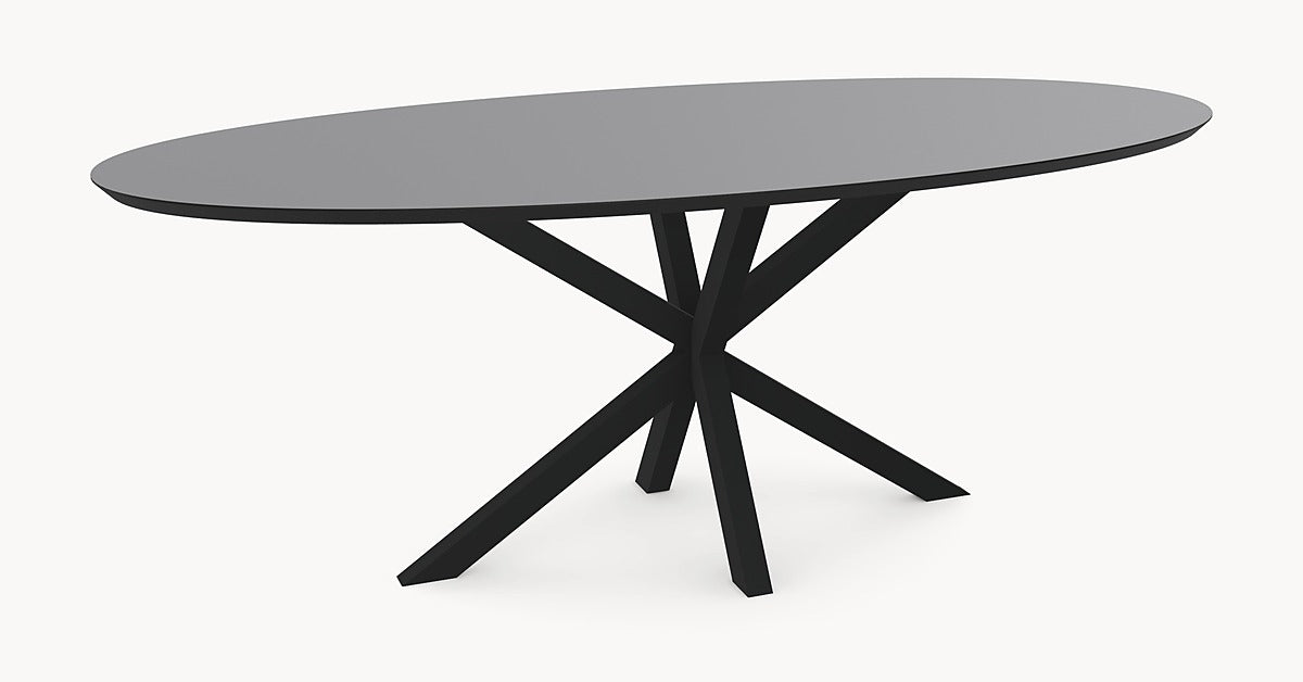 Fenix Rosso Namib Dining Table - Straight Round - Double Moon - Japandi