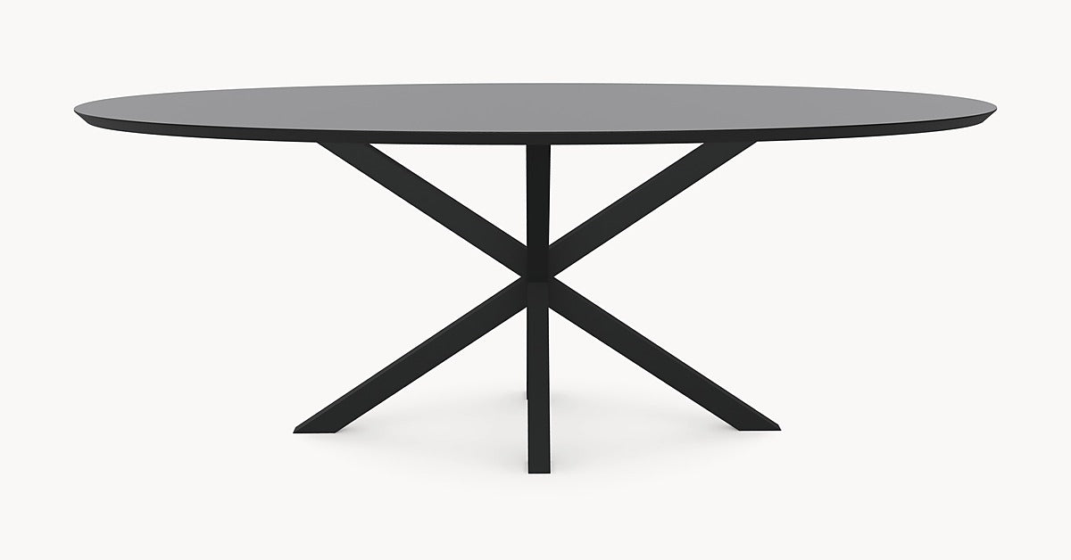 Fenix Rosso Namib Dining Table - Straight Round - Double Moon - Japandi