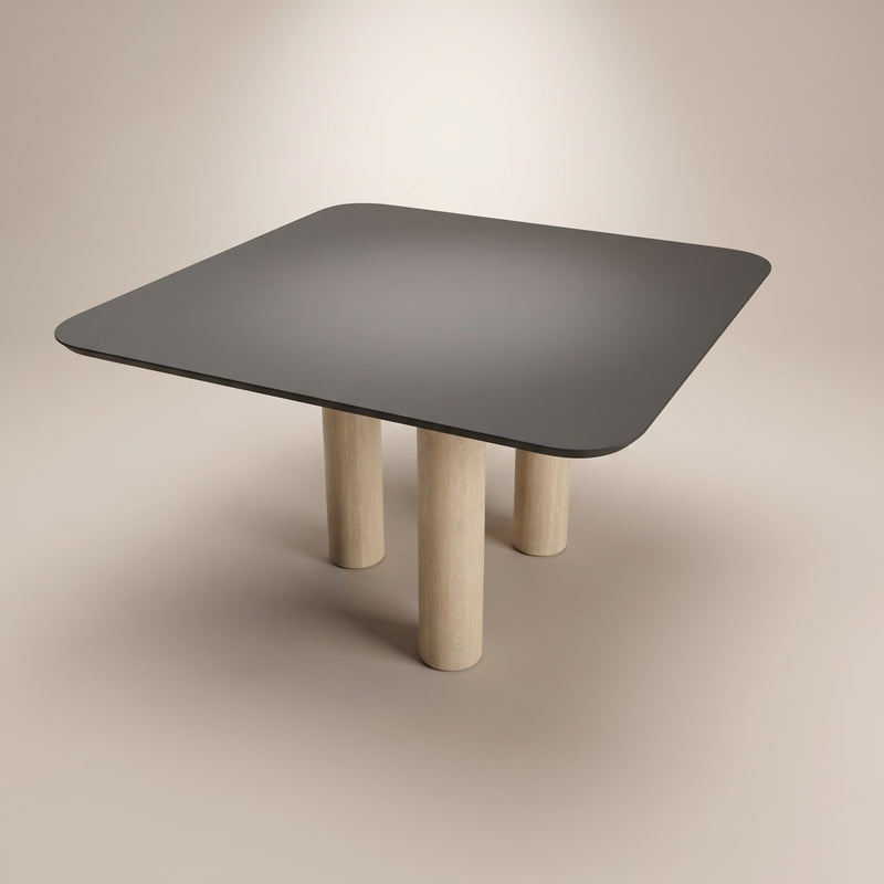 Fenix eettafel Cacao Orinoco- Vierkant - Pole Eiken | Industrial Home