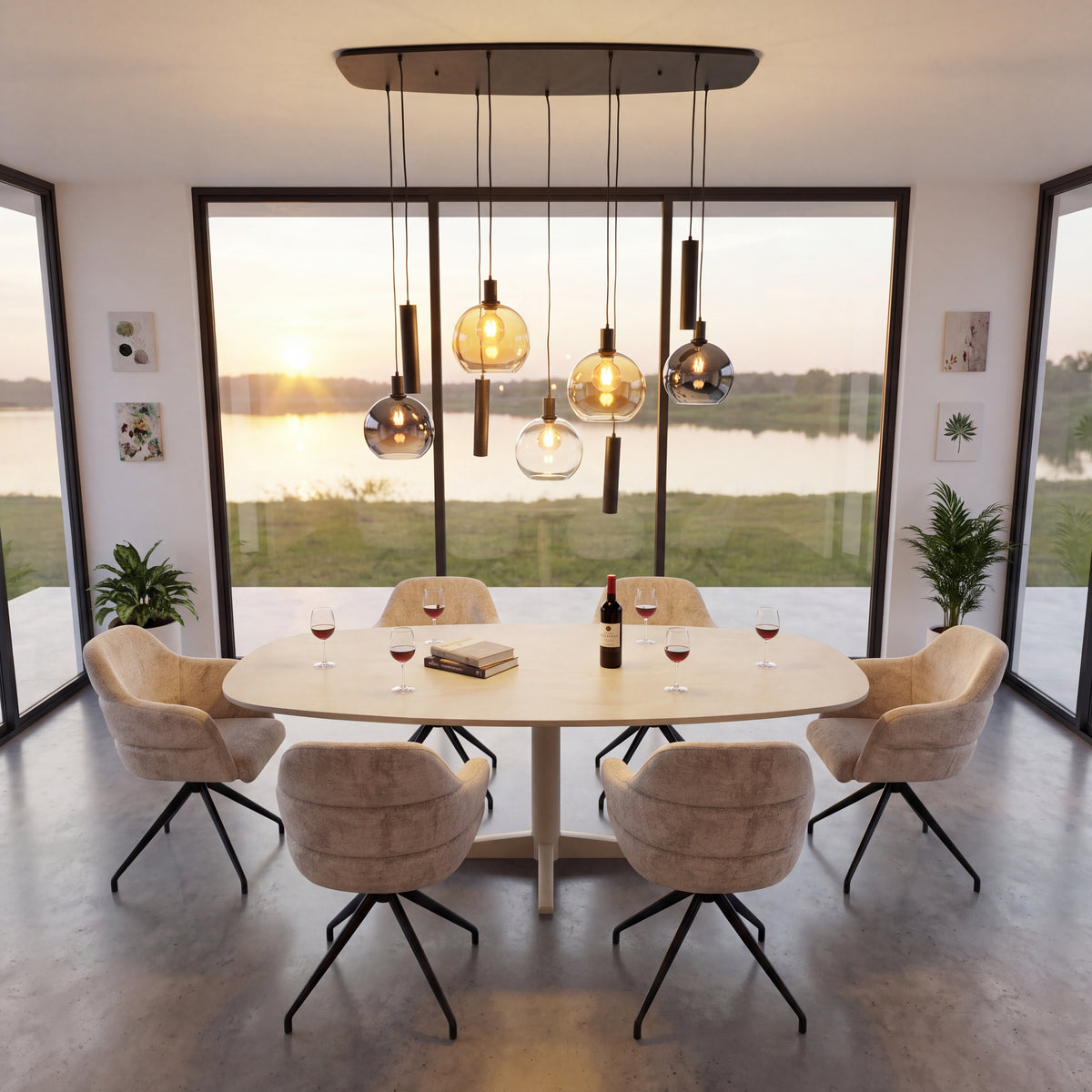 Pendant Lamp Sfera Tricolore 5+4L