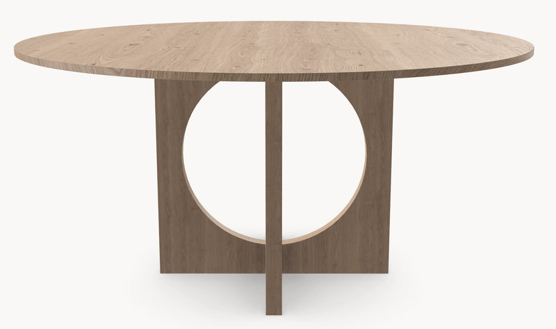 Eiken eettafel - Rond - Flux eiken - Japandi sfeerbeeld 3 - Industrial Home