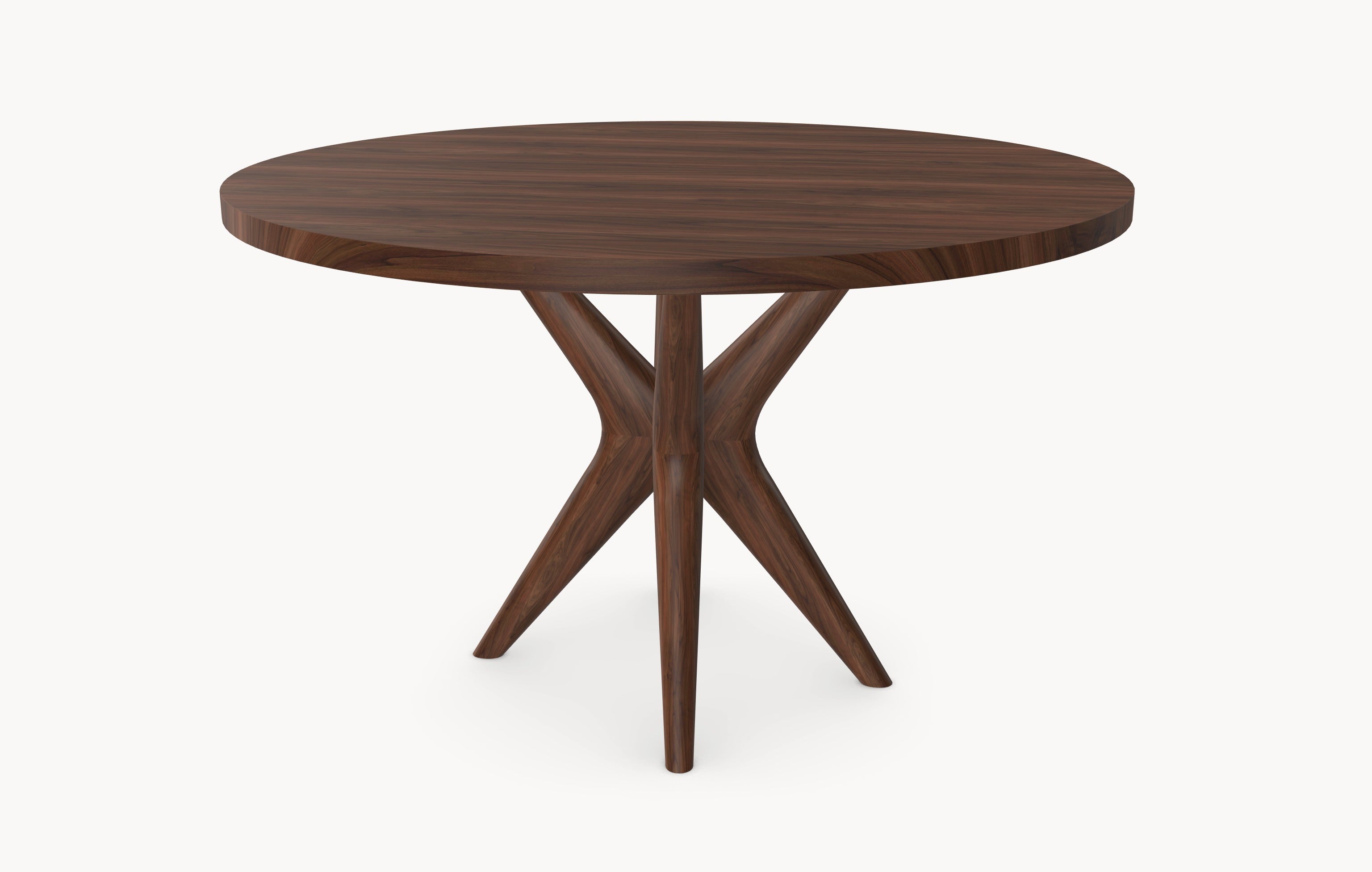 Walnoot houten eettafel - Rond - Nica walnoot