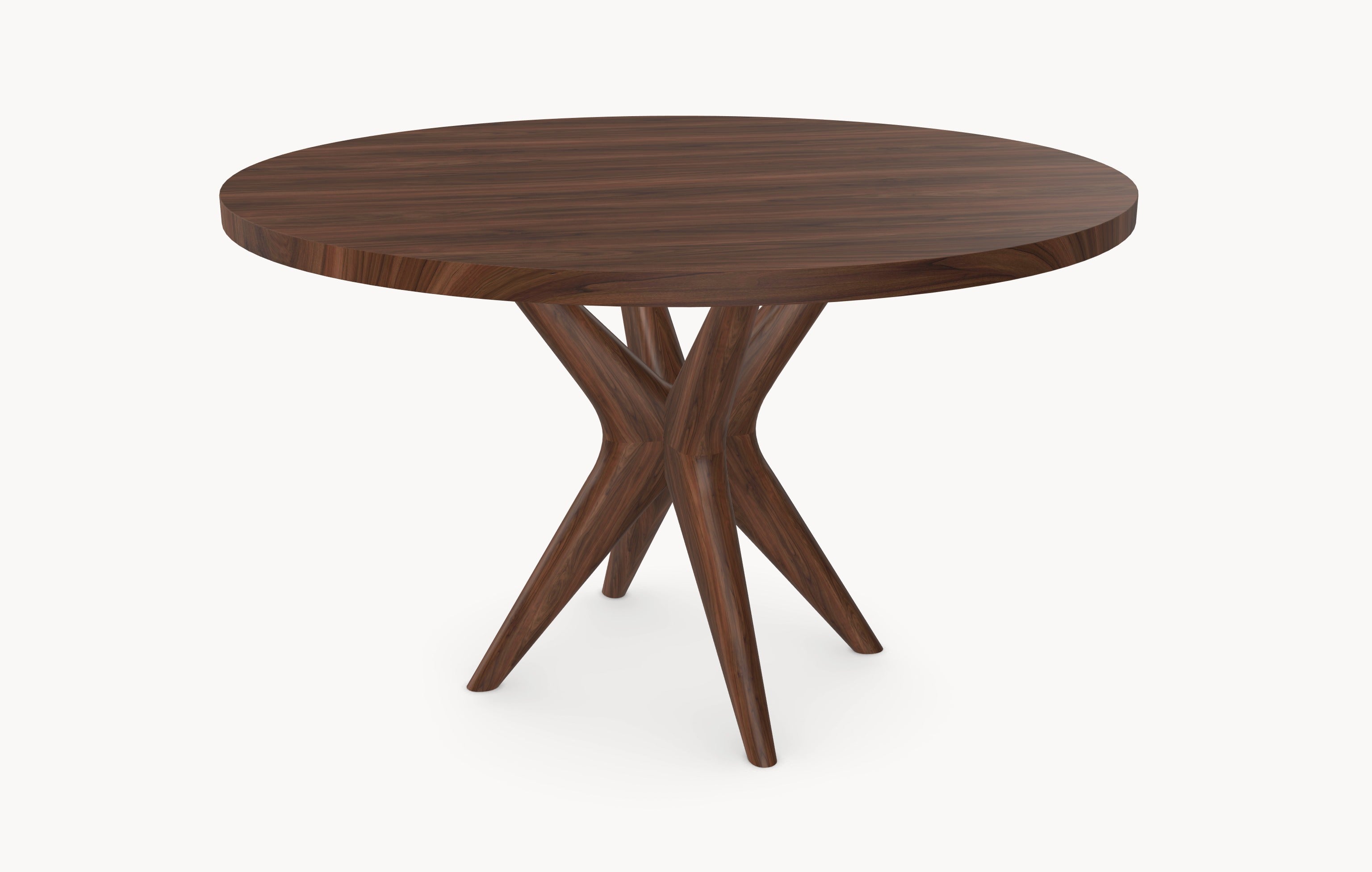 Walnoot houten eettafel - Rond - Nica walnoot