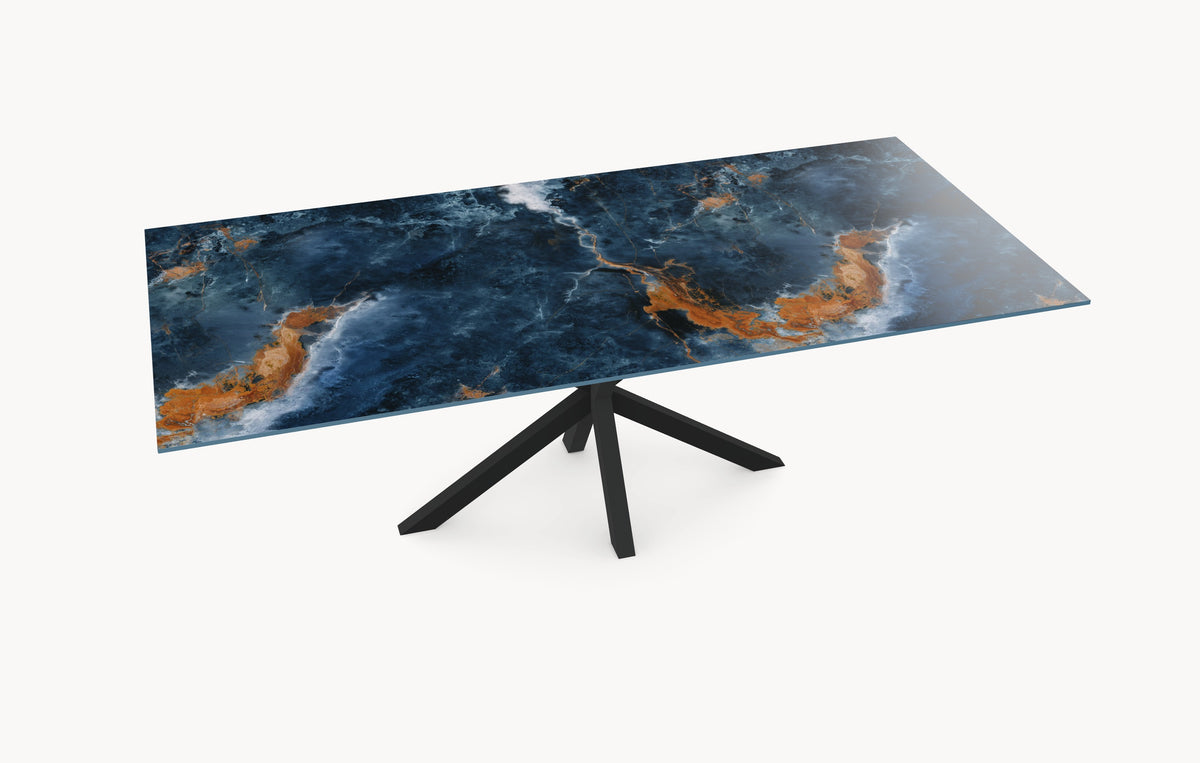Keramische eettafel Ocean Blue - Recht - Matrix sfeerbeeld 6 - Industrial Home
