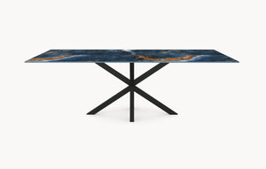 Keramische eettafel Ocean Blue - Recht - Matrix sfeerbeeld 3 - Industrial Home