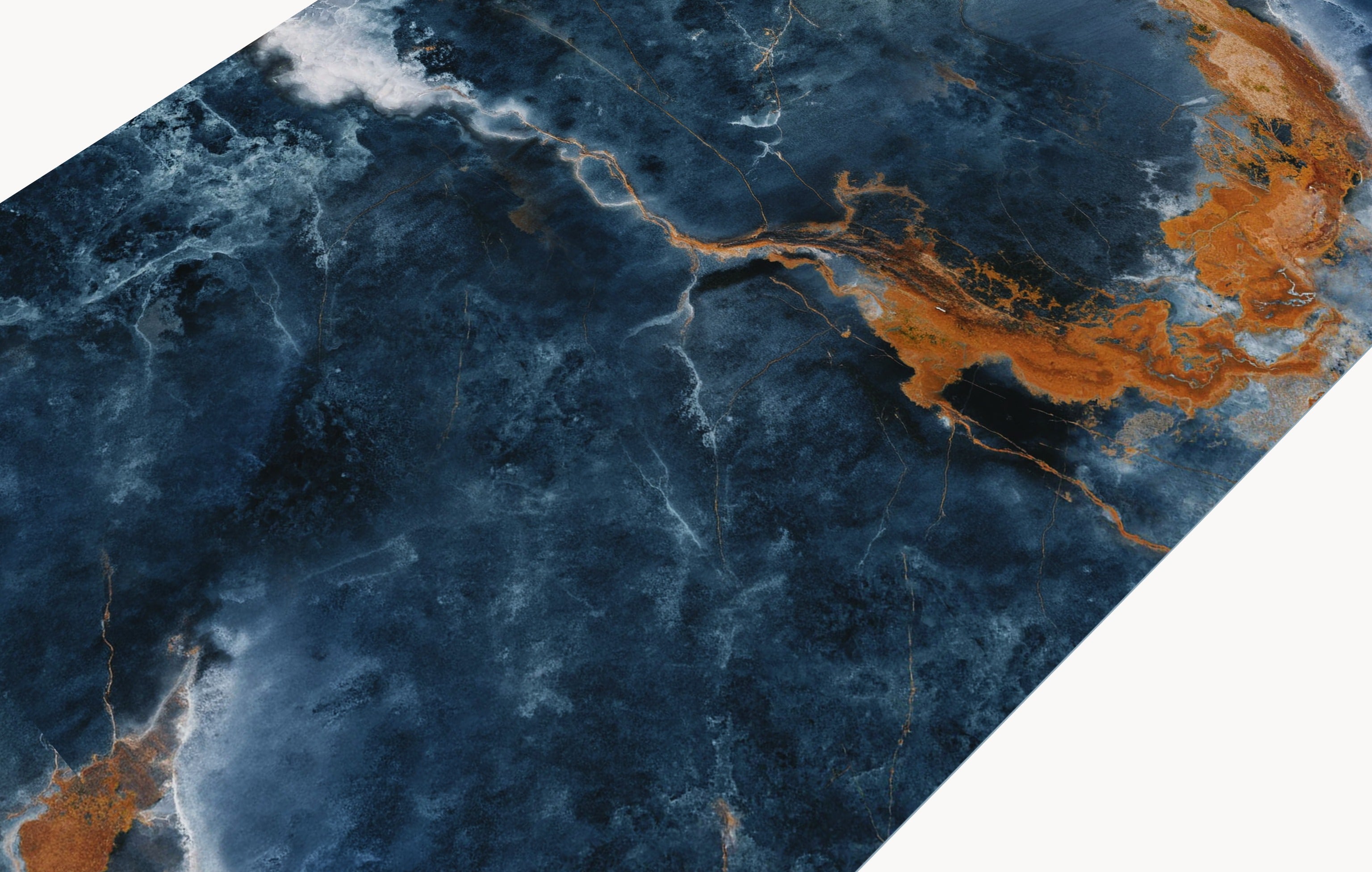 Keramische eettafel Ocean Blue - Recht - Wall eiken - Matrix