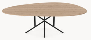 Eiken organische eetafel - Kiezel - Matrix Thin - Industrial Home