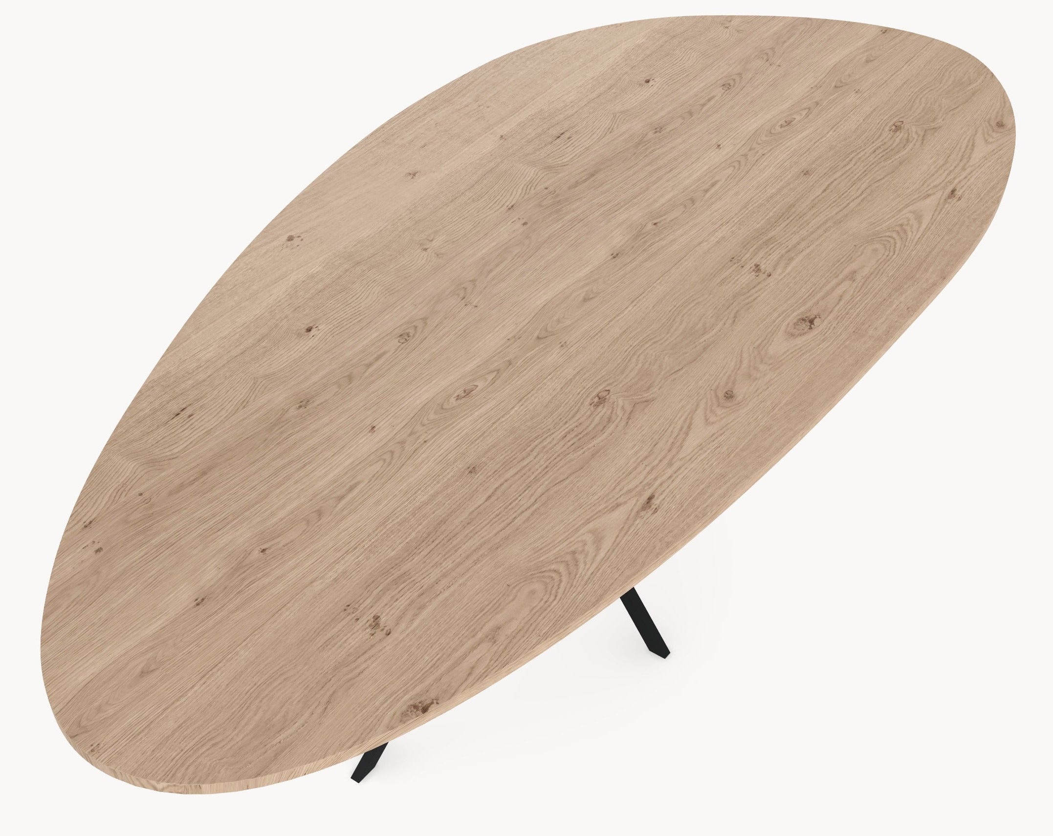 Eiken organische eetafel - Kiezel - Matrix Thin