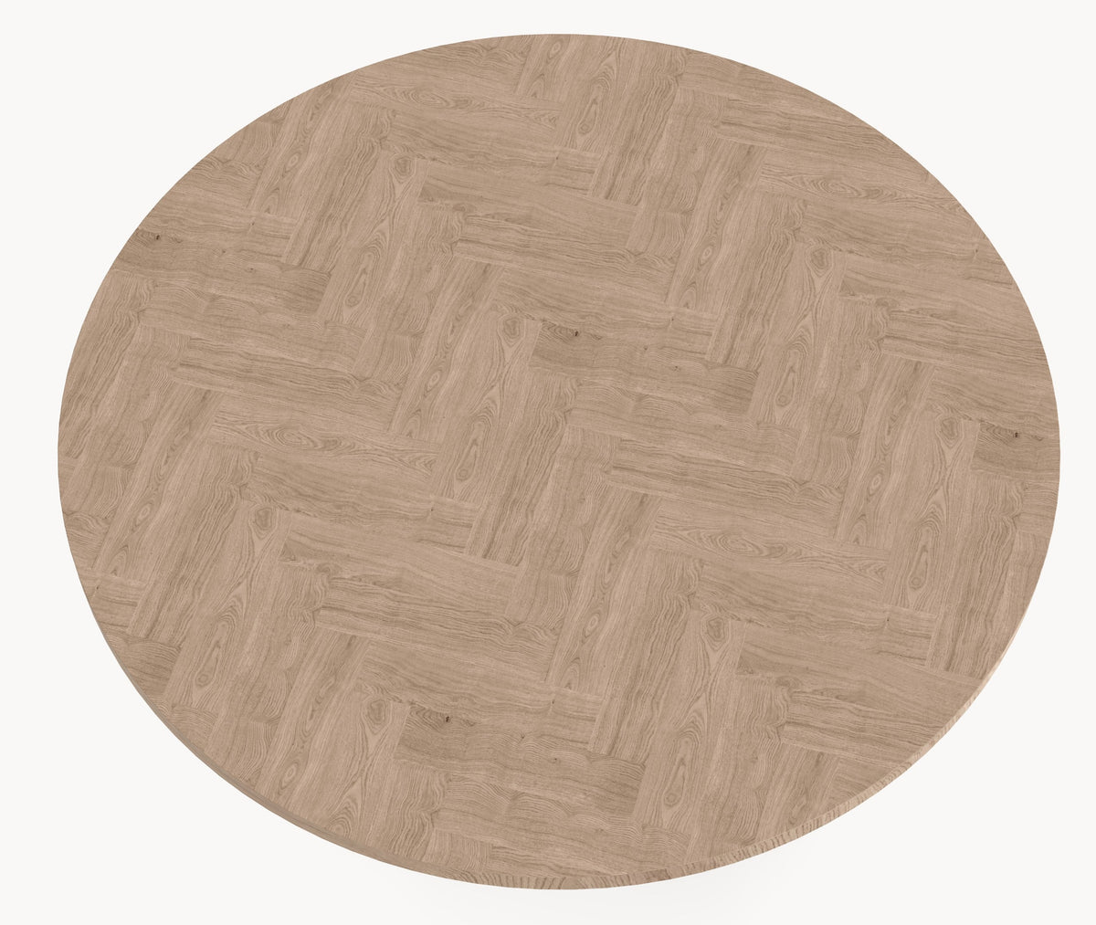 Eiken visgraat eettafel - Rond - Pole eiken - Japandi sfeerbeeld 3 - Industrial Home