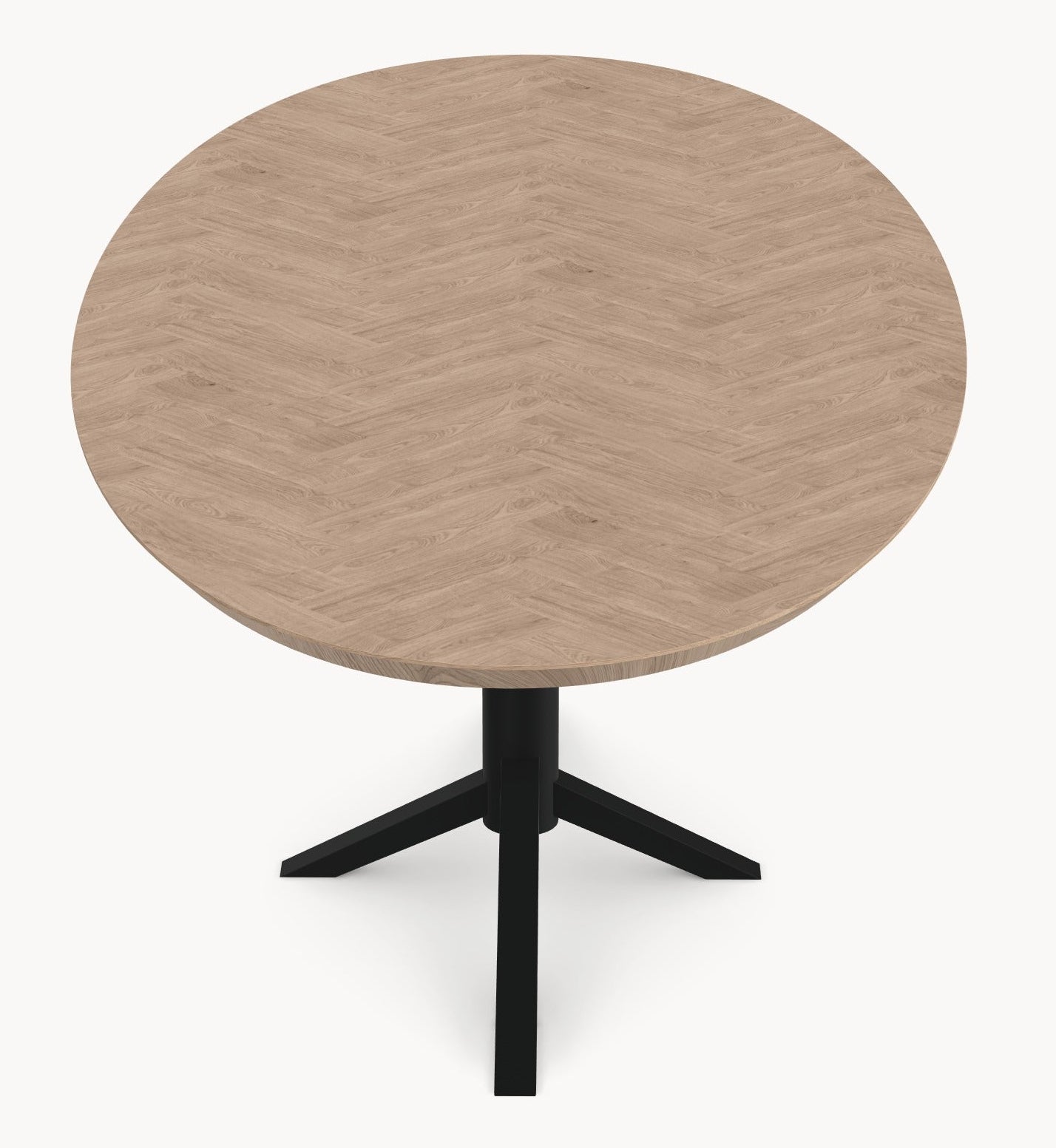 Eiken visgraat eetafel - Ovaal - Quattro sfeerbeeld 4 - Industrial Home