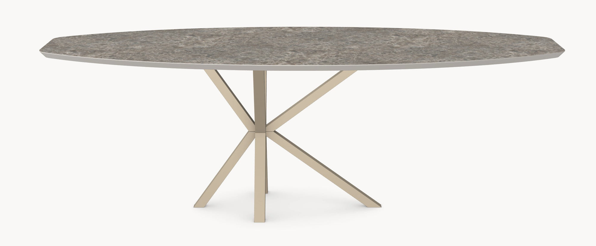 HPL eetafel Sienna Gray Marble- Half Ovaal - Comet sfeerbeeld 2 - Industrial Home
