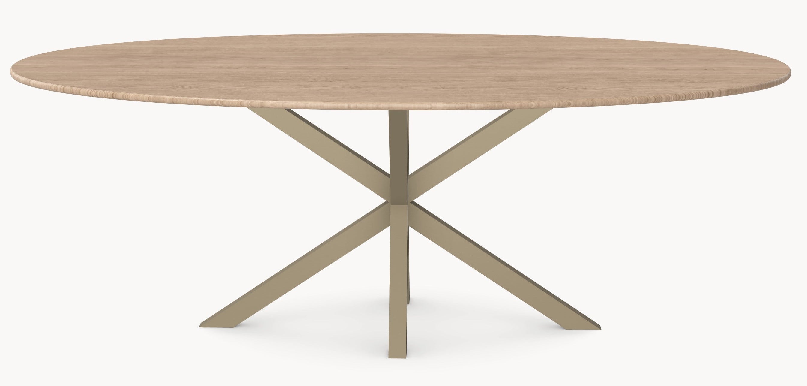 Eiken eetafel - Ovaal - Matrix onderstel