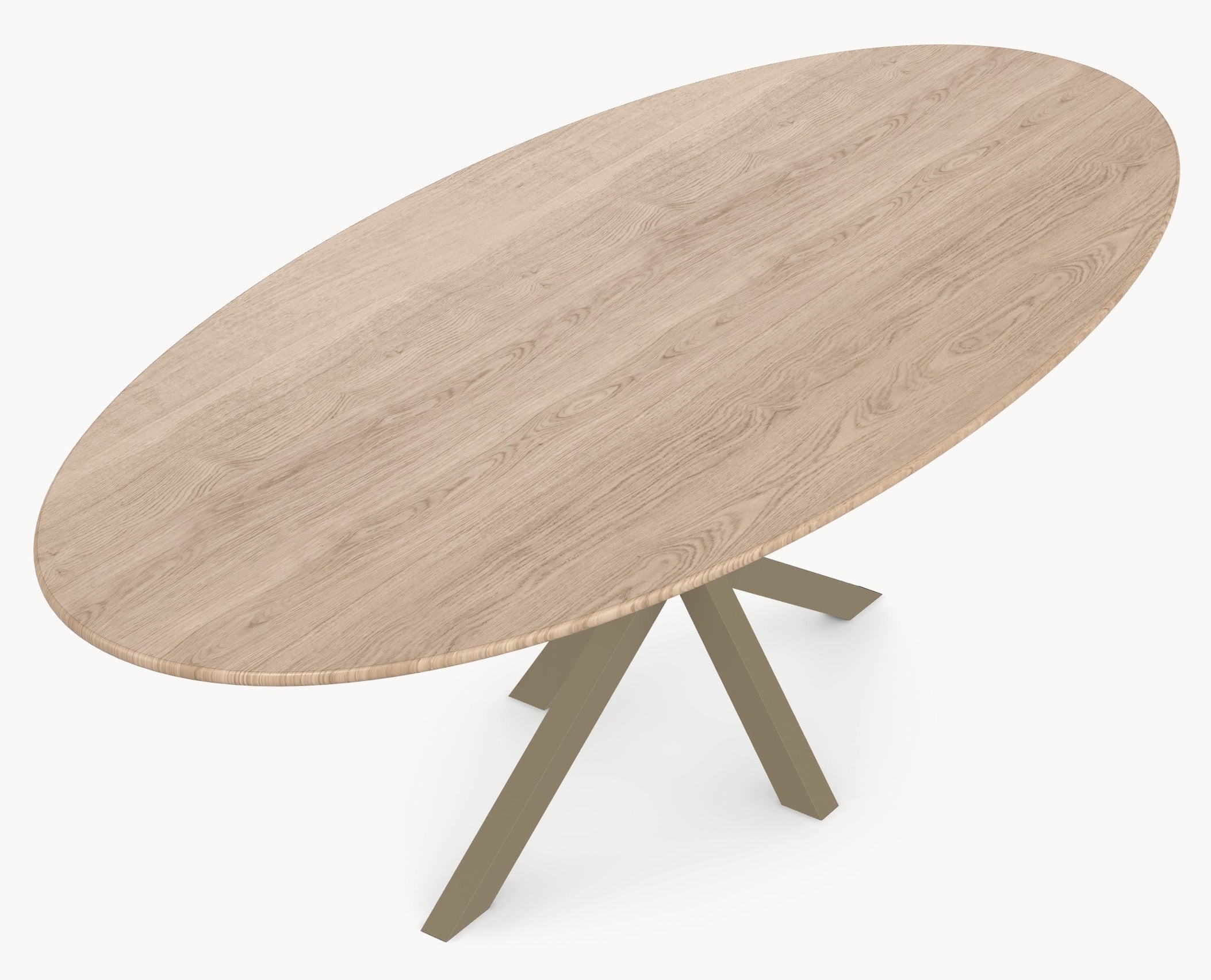 Eiken eetafel - Ovaal - Matrix onderstel