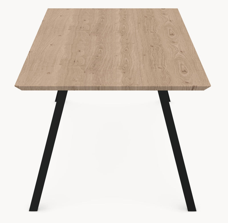 Eiken tafel - Recht - A angled onderstel sfeerbeeld 6 - Industrial Home