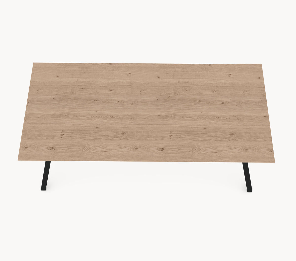 Eiken tafel - Recht - A angled onderstel sfeerbeeld 4 - Industrial Home