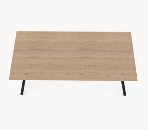 Eiken tafel - Recht - A angled onderstel sfeerbeeld 4 - Industrial Home