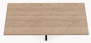 Eiken tafel - Recht - Matrix onderstel sfeerbeeld 4 - Industrial Home