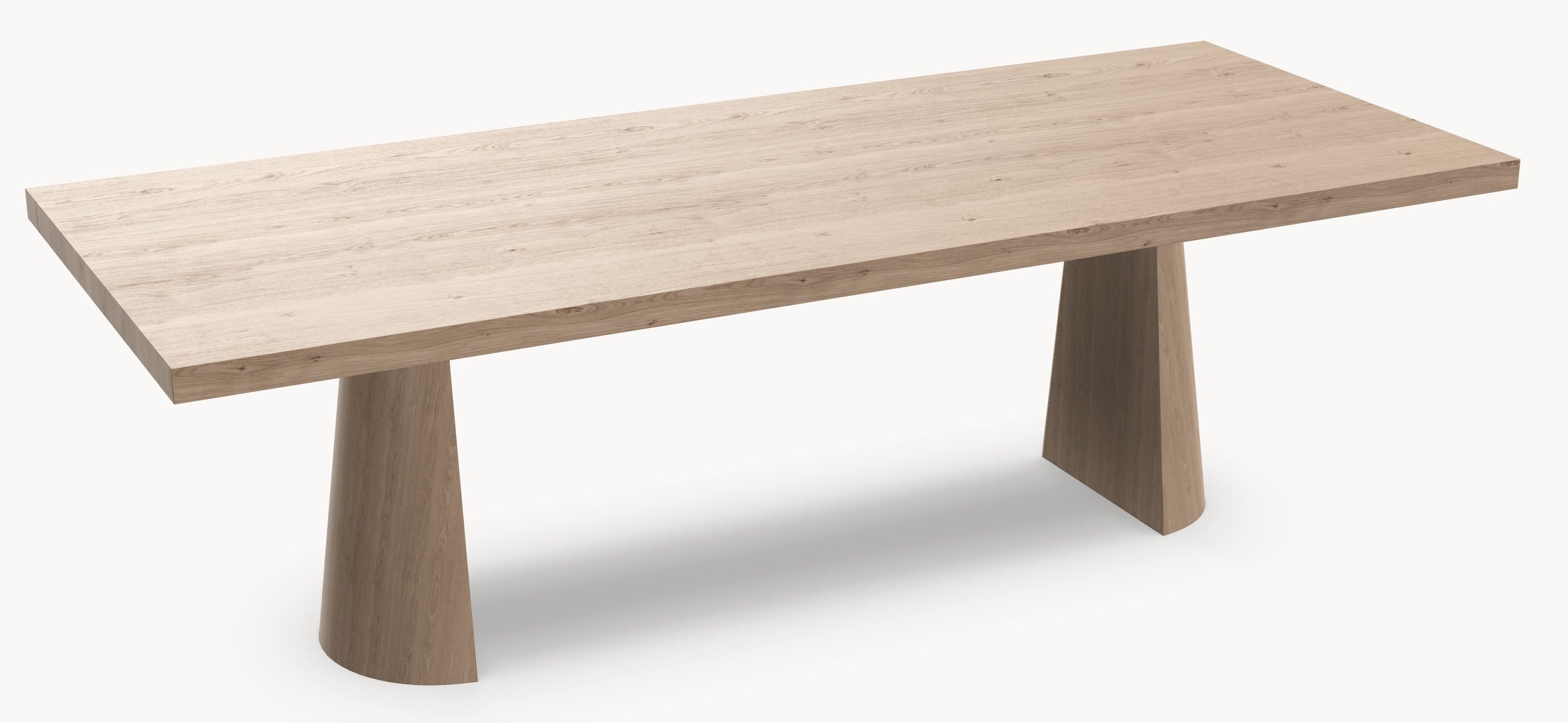 Eiken tafel - Recht - Twin Cone