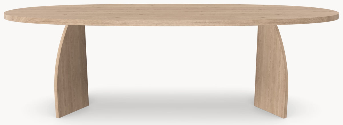 Eiken massief eettafel - Deens Rond - V eiken Eiken sfeerbeeld 2 - Industrial Home