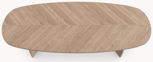 Visgraat eiken eettafel - Deens Recht - V eiken Eiken sfeerbeeld 3 - Industrial Home