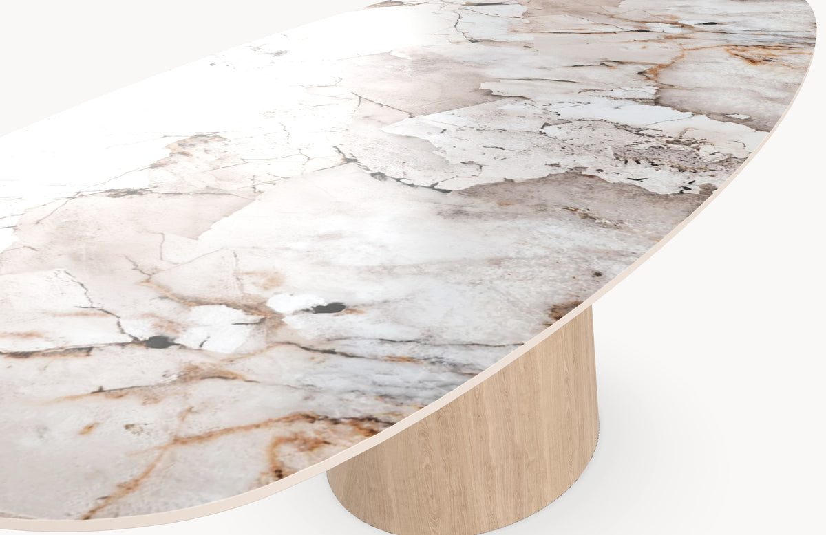 Keramiek eettafel Magellano - Deens Recht - Cone Eiken sfeerbeeld 3 - Industrial Home