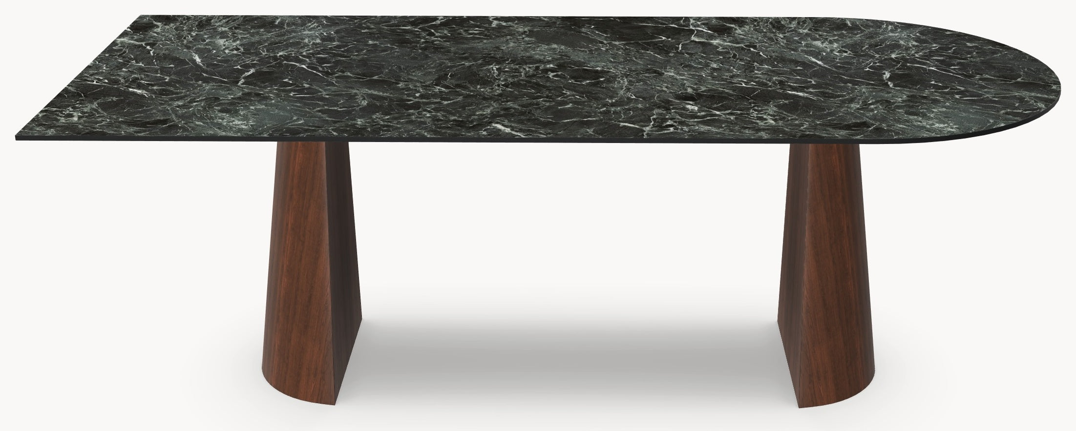 Keramiek eettafel Verde France - Recht Rond - Twin Cone Eiken sfeerbeeld 3 - Industrial Home