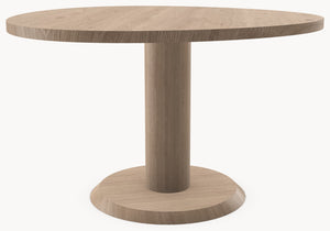 Eiken massief eettafel - Organisch Rond - Sol Eiken sfeerbeeld 2 - Industrial Home