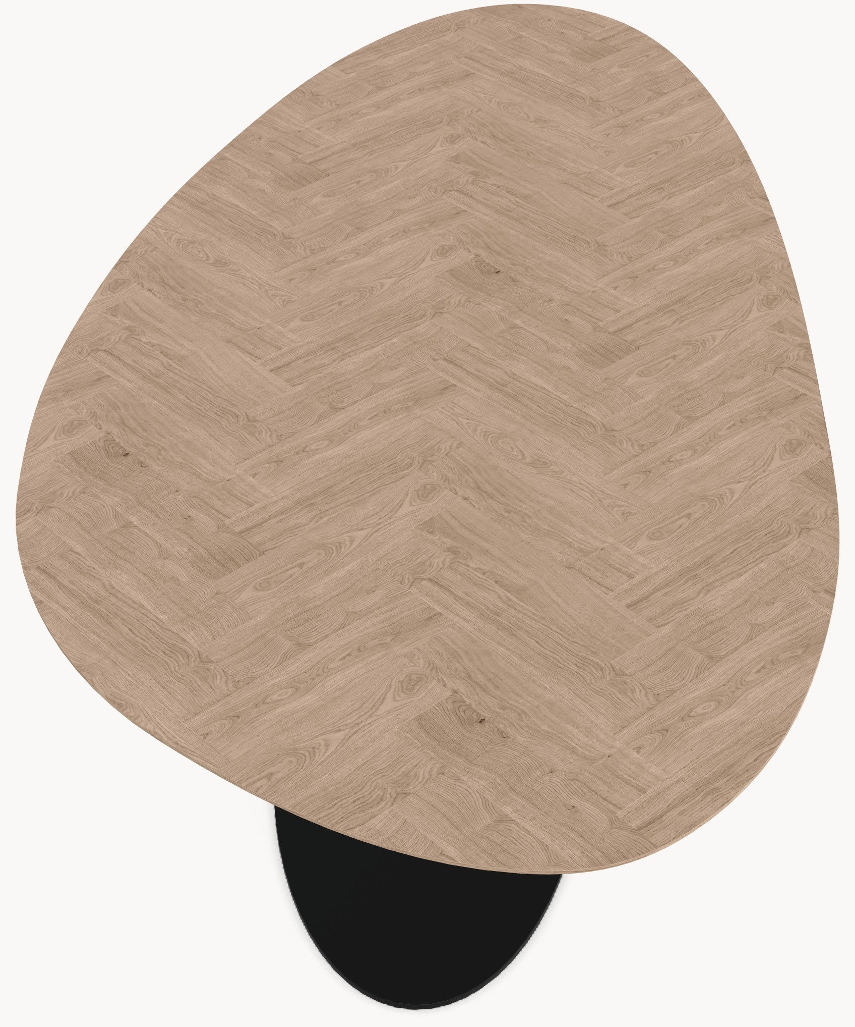 Visgraat eiken eettafel - Kiezel B - Sol metaal sfeerbeeld 5 - Industrial Home