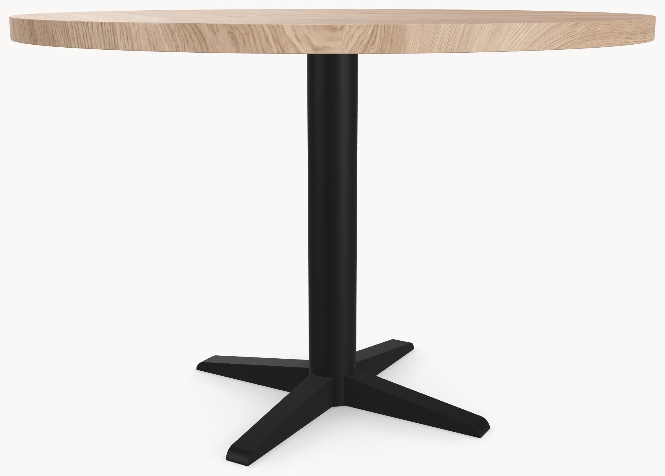 Visgraat eiken eettafel - Rond - Sol X Metaal sfeerbeeld 2 - Industrial Home