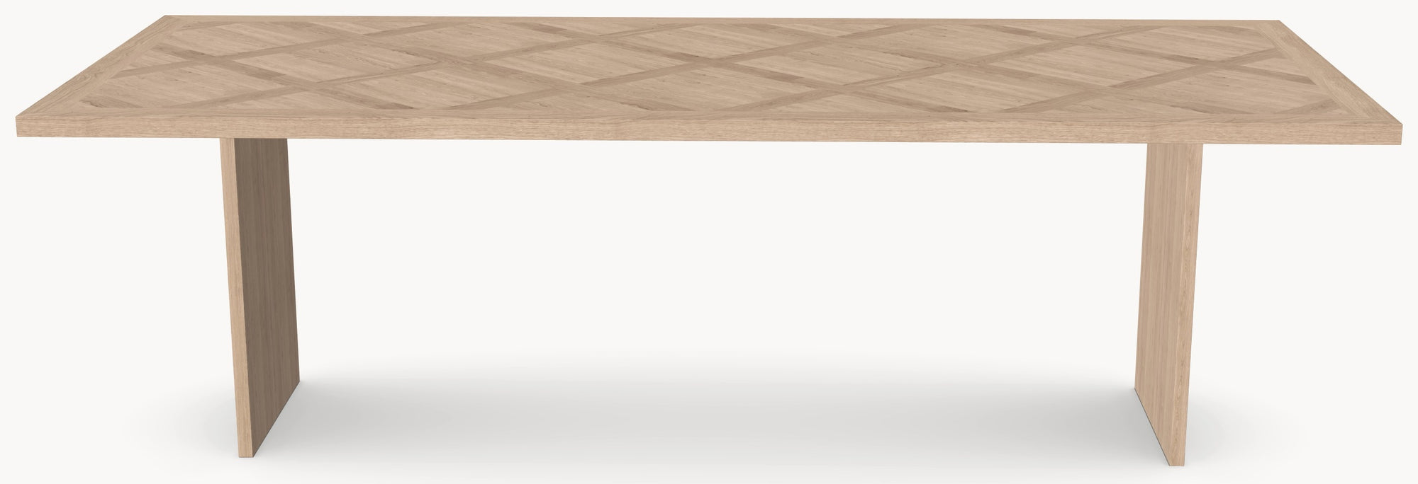 Visgraat eiken eettafel Versailles - Recht - Wall eiken sfeerbeeld 2 - Industrial Home