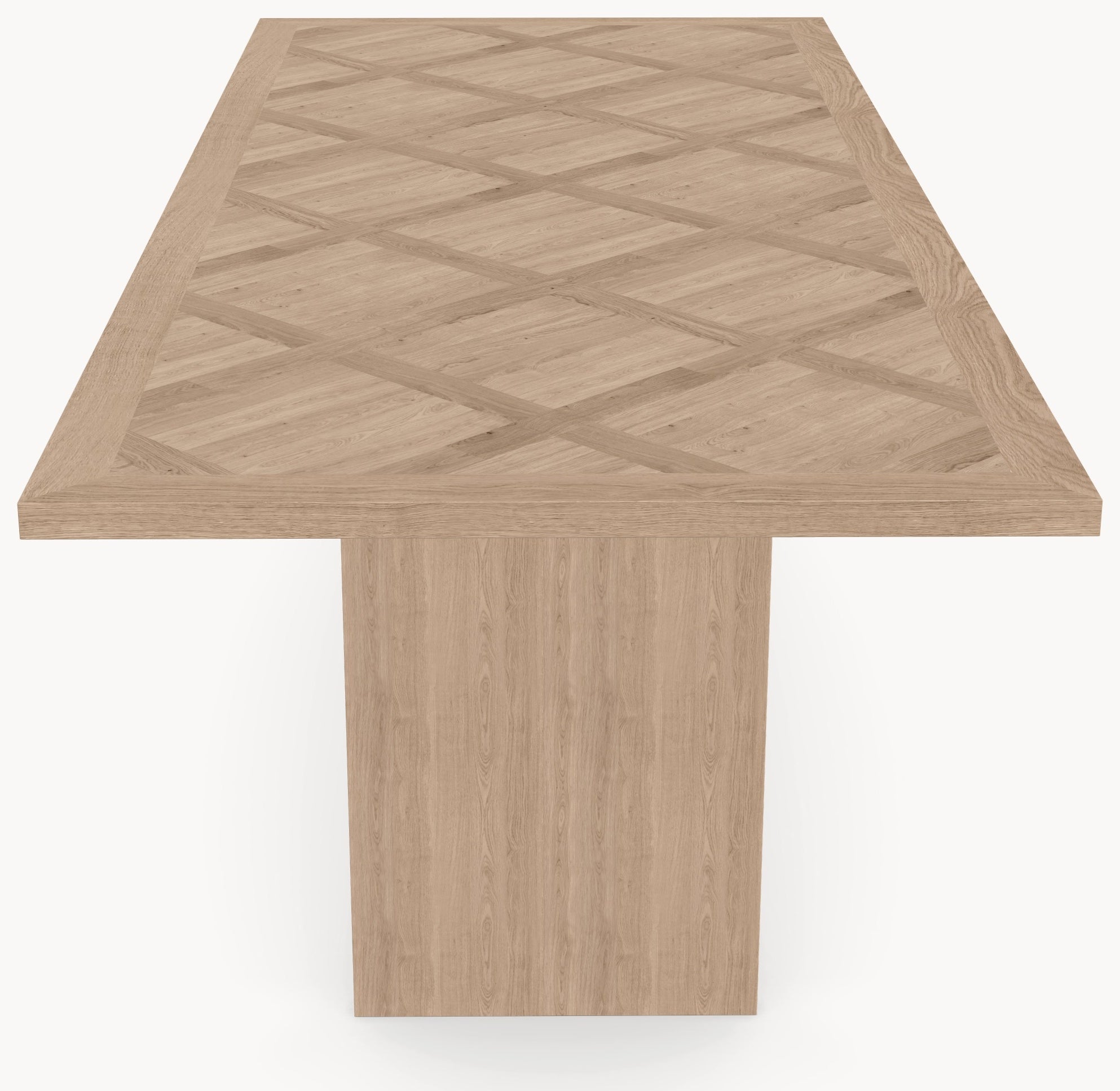 Visgraat eiken eettafel Versailles - Recht - Wall eiken sfeerbeeld 4 - Industrial Home
