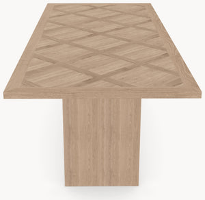 Visgraat eiken eettafel Versailles - Recht - Wall eiken sfeerbeeld 4 - Industrial Home