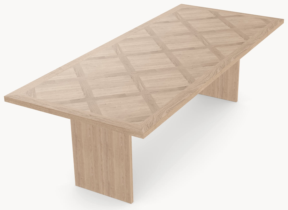 Visgraat eiken eettafel Versailles - Recht - Wall eiken sfeerbeeld 3 - Industrial Home
