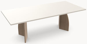 HPL eettafel Seashell - Recht - V eiken - Japandi - Industrial Home