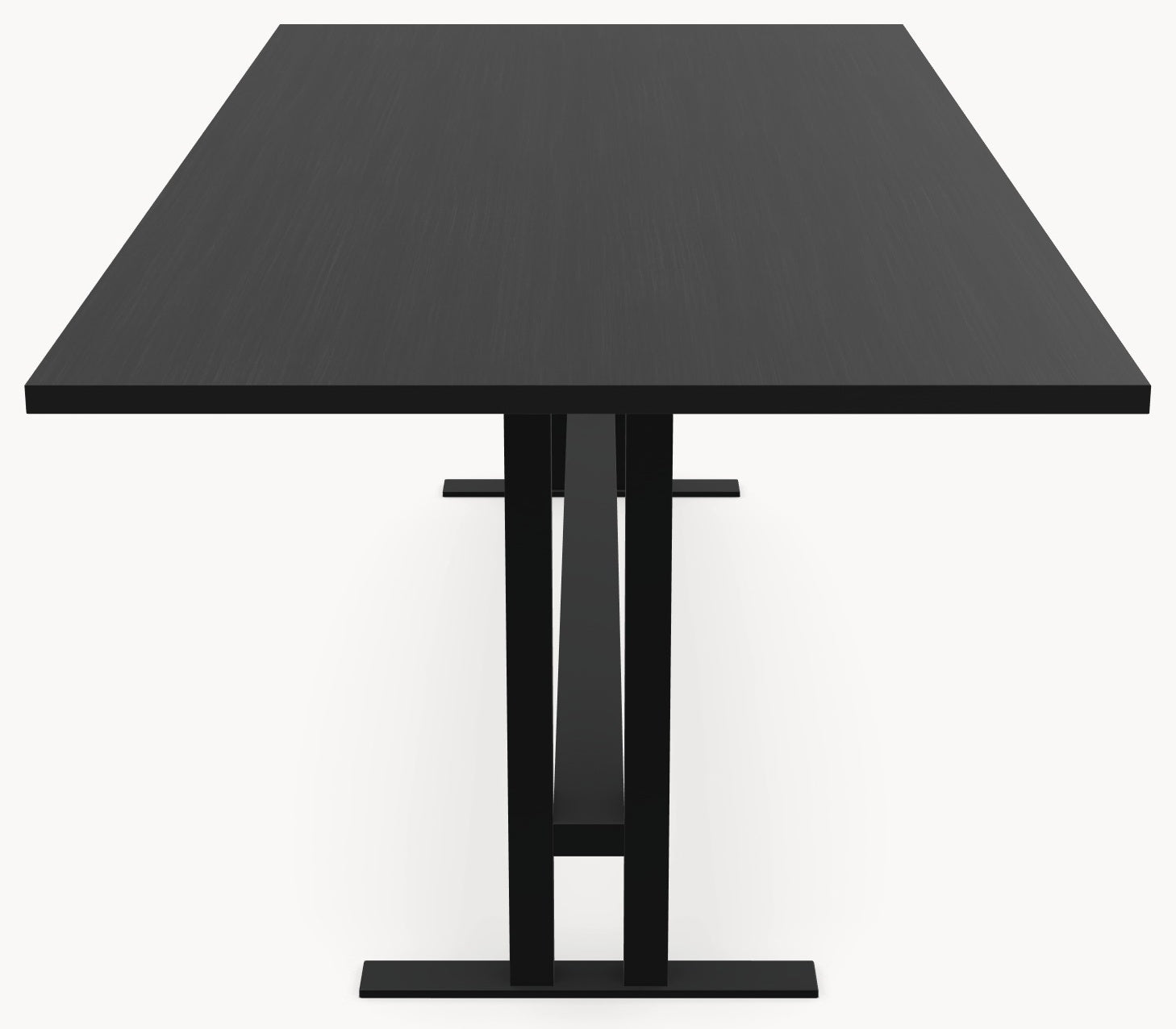 HPL eettafel Black Oak - Recht - K 5x5 metaal sfeerbeeld 4 - Industrial Home