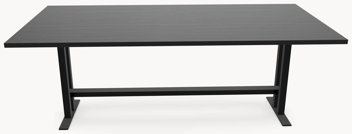 HPL eettafel Black Oak - Recht - K 5x5 metaal sfeerbeeld 2 - Industrial Home