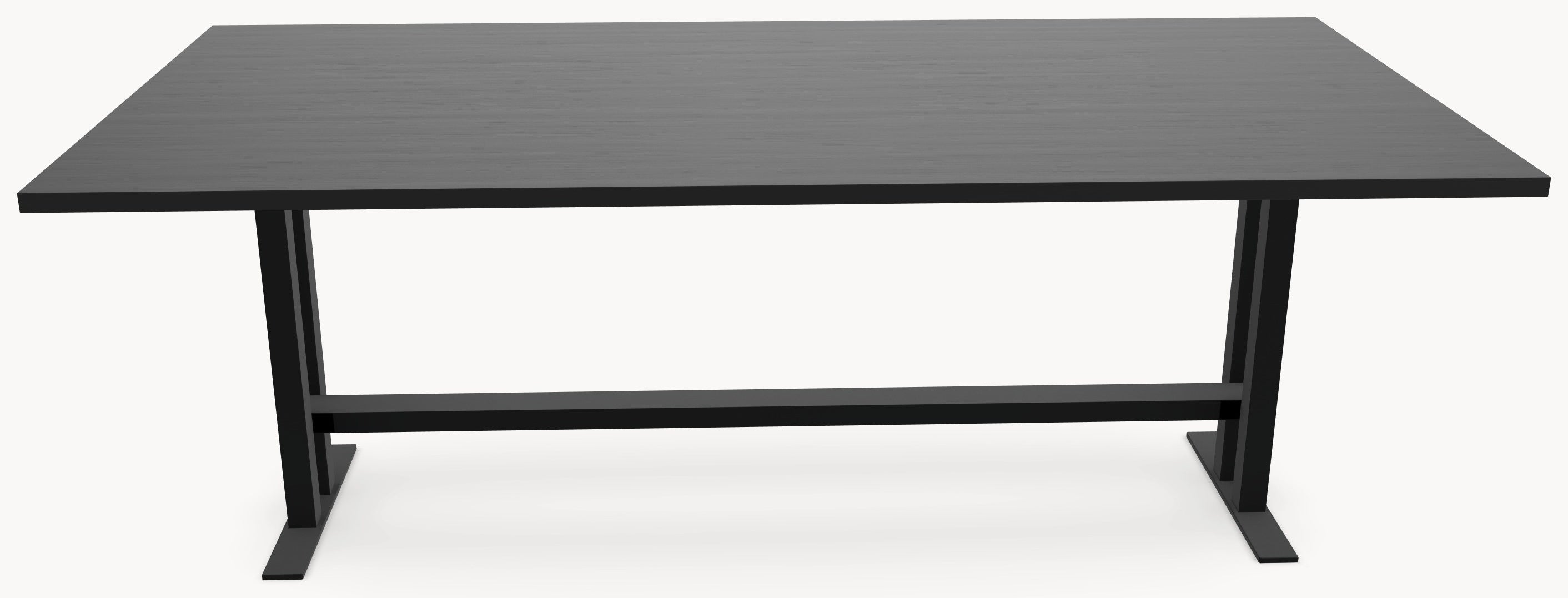 HPL eettafel Black Oak - Recht - K 5x5 metaal sfeerbeeld 2 - Industrial Home