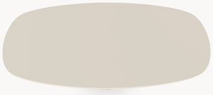 HPL eettafel Mushroom Beige - Deens Ovaal Recht - Cone Oval eiken - Japandi - Industrial Home